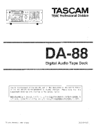 Tascam DA-88 - Service Manual